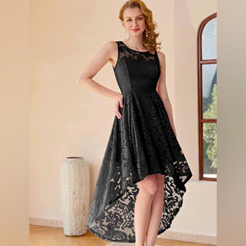 🫶🏻-Black Lace Dress-